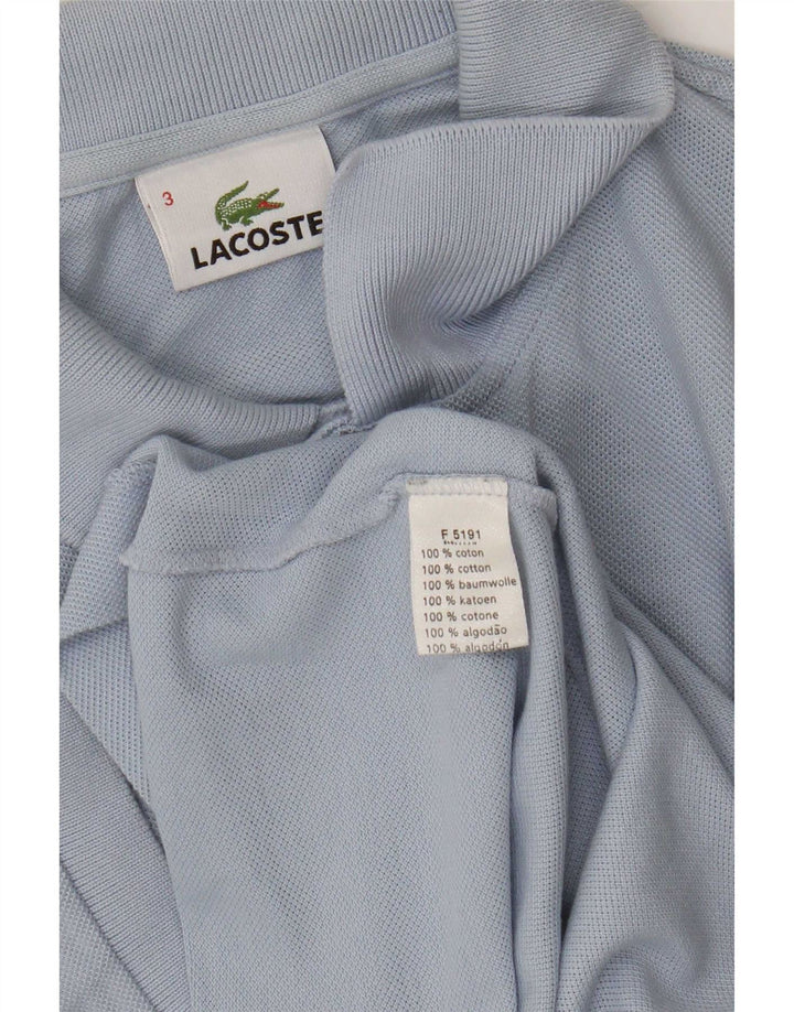 Polo da uomo Lacoste taglia 3 piccola in cotone blu