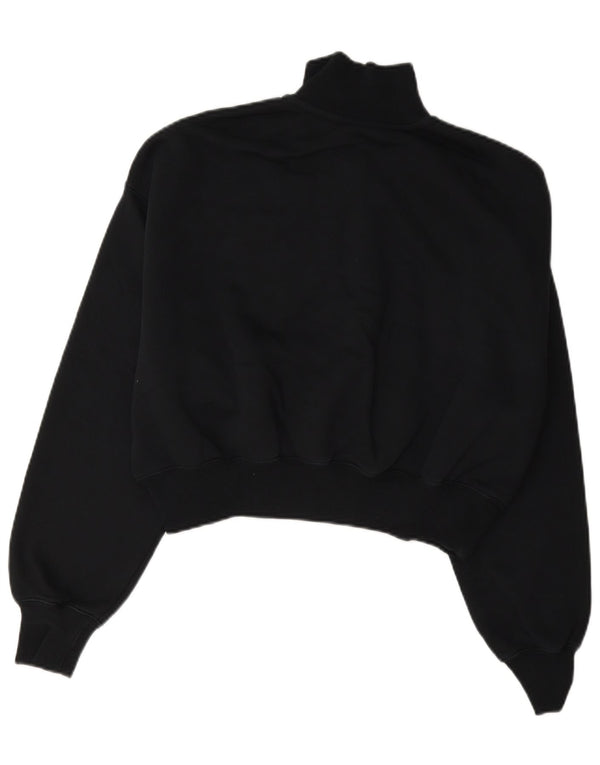 Moletom Nike feminino oversized com zíper e gola alta UK 10 pequeno preto
