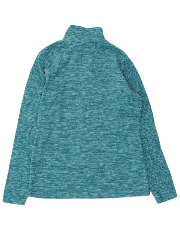 Mountain Warehouse Pull polaire à col zippé pour femme UK 10 Small Bleu moucheté