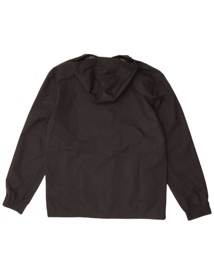 Adidas Mens Hooded Rain Jacket UK 36 Small Black Polyester