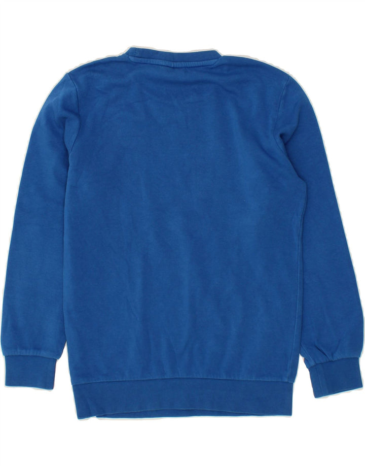 CHAMPION Boys Graphic Sweatshirt Jumper 9-10 Years Medium  Blue Cotton Vintage Champion and Second-Hand Champion from Messina Hembry 