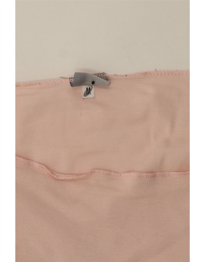 ASICS Womens Graphic Top Long Sleeve UK 12 Medium Pink Vintage Asics and Second-Hand Asics from Messina Hembry 