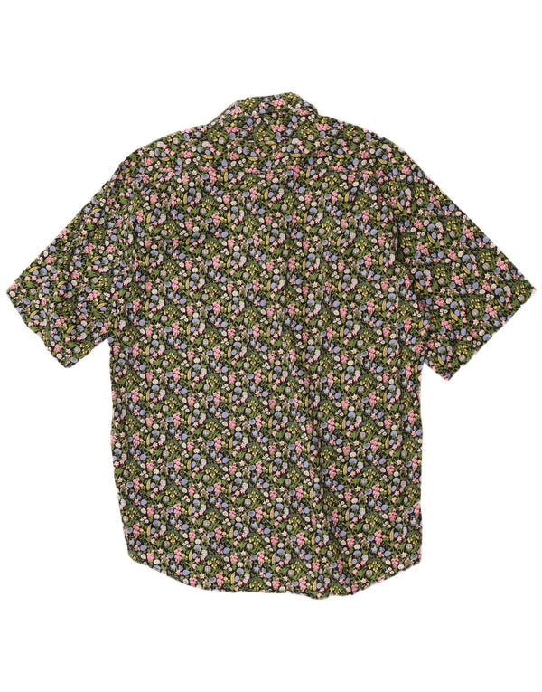 Daniel Dodd Herre Kortærmet Skjorte Large Green Floral