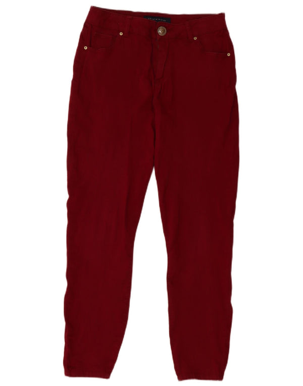 Tommy Hilfiger Girls Slim Casual Trousers 5-6 Years W28 L26 Red Cotton