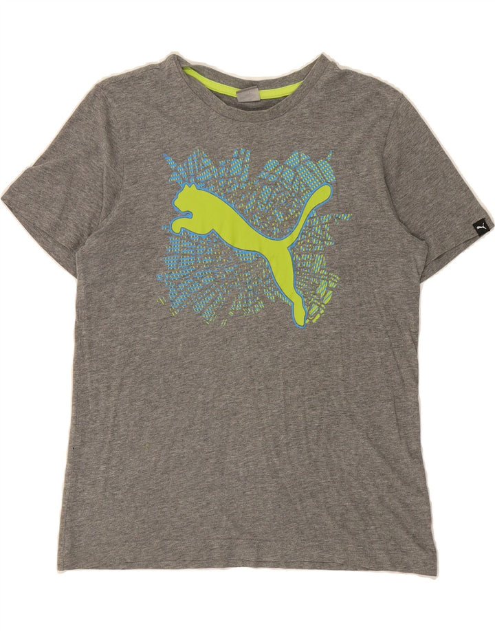 PUMA Boys Graphic T-Shirt Top 13-14 Years  Grey Vintage Puma and Second-Hand Puma from Messina Hembry 