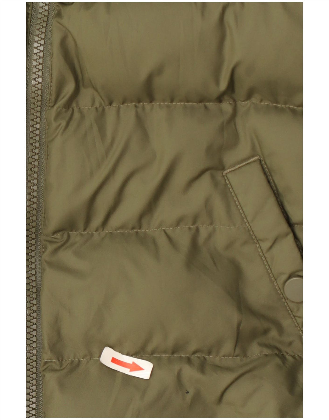 Giacca imbottita con cappuccio Nike da bambino 10-11 anni, poliestere kaki medio