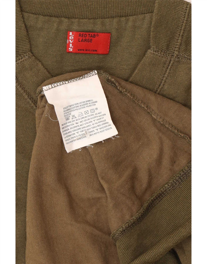 T-shirt da uomo Levi's Top Large in cotone verde