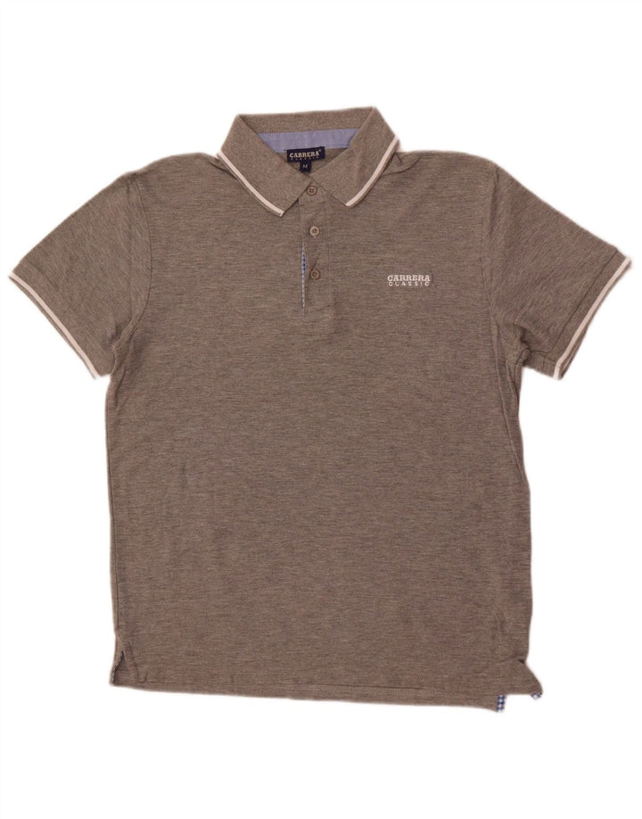 Carrera Klassisk poloshirt til mænd mellemgrå bomuld