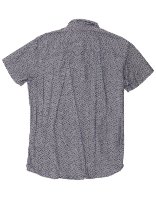Jack & Jones Mens Slim Fit Shirt Large Blue Cotton