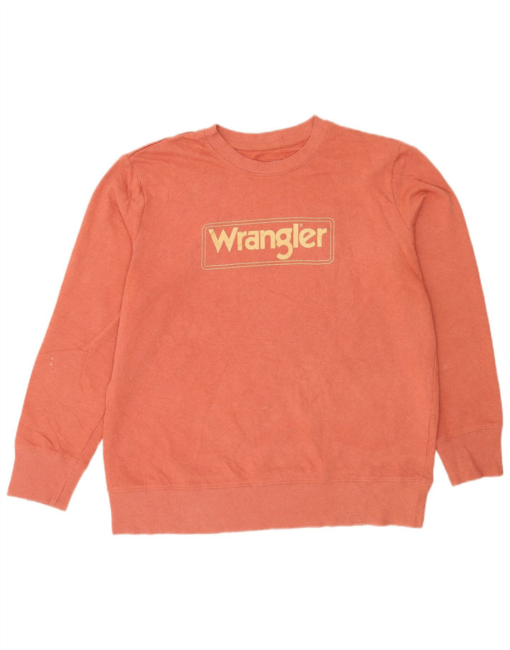Ανδρικό γραφικό φούτερ Wrangler Jumper Μεγάλο Πορτοκαλί