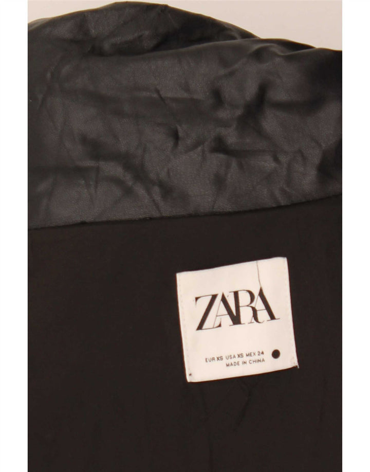Jachetă căptușită supradimensionată pentru femei Zara UK 6 XS Negru