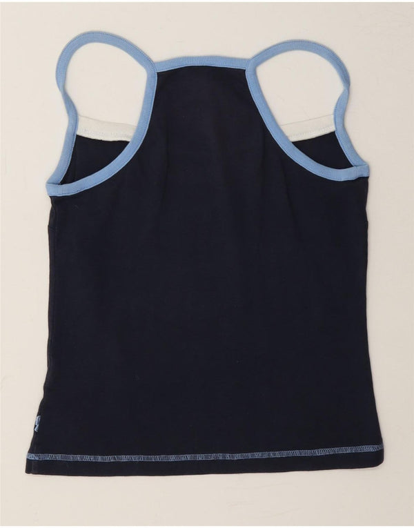 Fila Womens Cami Top UK 12 Medium Navy Blue Bumbac