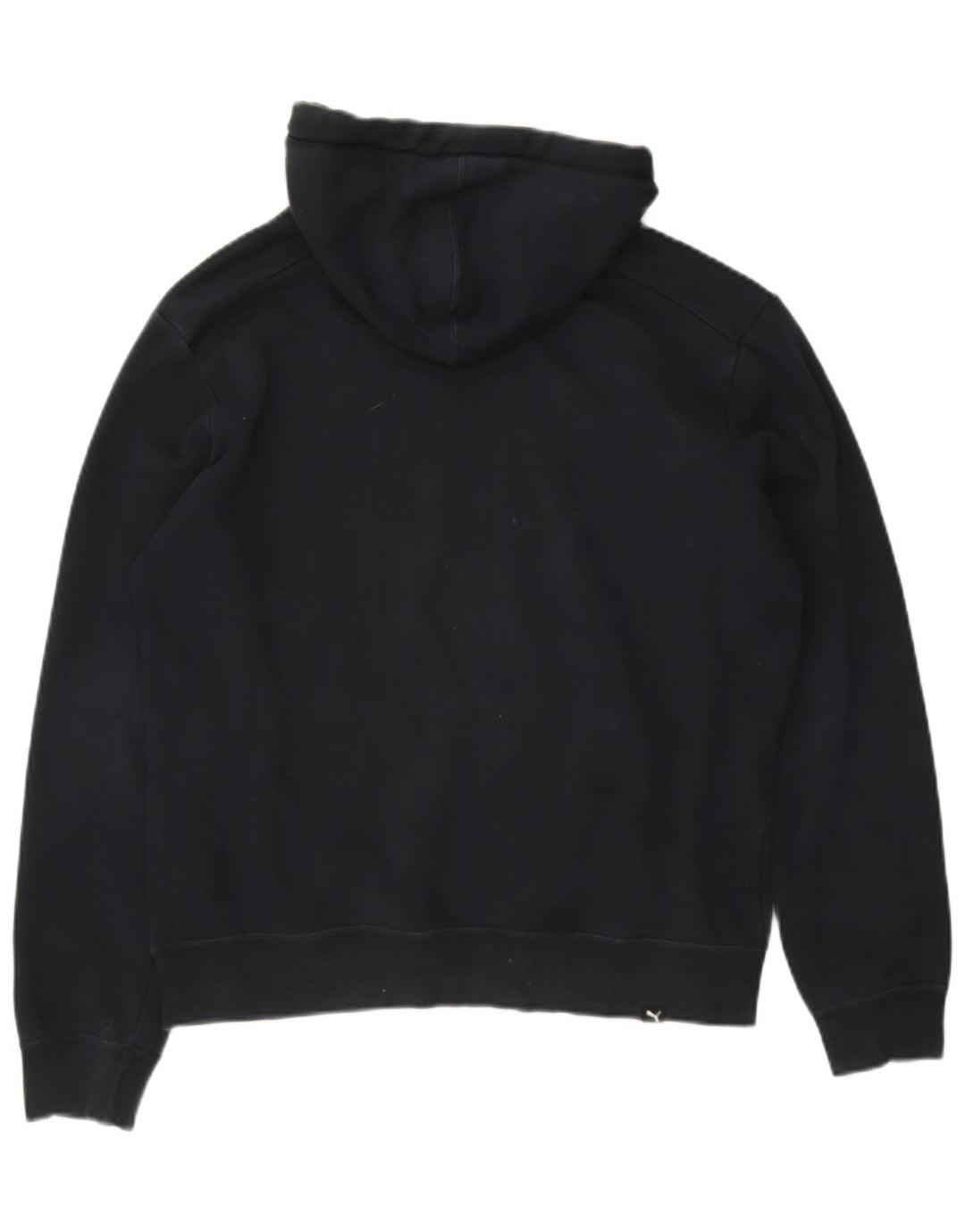 PUMA Mens Graphic Hoodie Jumper Medium Navy Blue