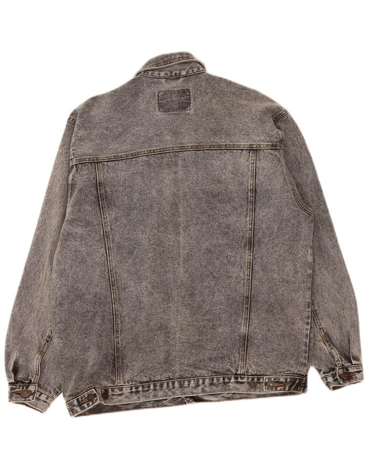 ARIZONA Mens Denim Jacket UK 40 Large Grey Cotton