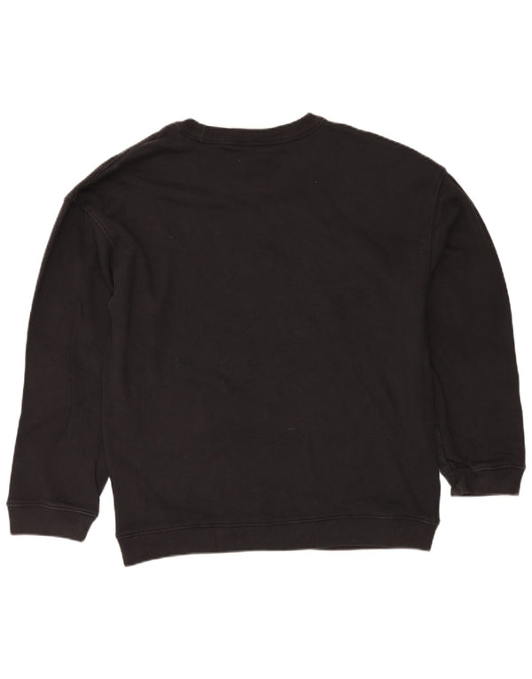 Adidas Mens Sweatshirt Jumper Medium Black Cotton