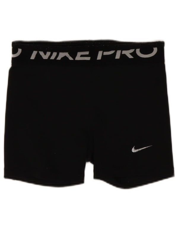 Nike Mädchen Graphic Sport Shorts 10–11 Jahre Medium Schwarz Polyester Sport