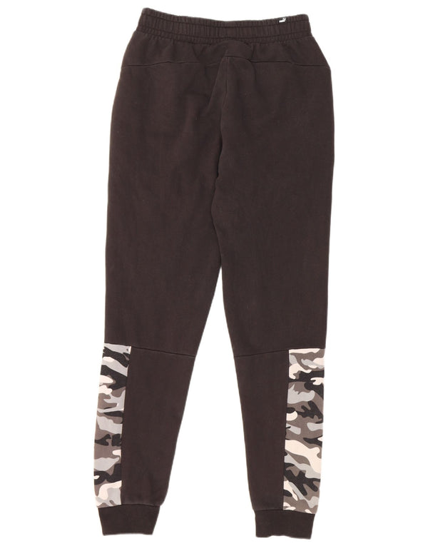 Calça de treino masculina Puma Joggers pequeno algodão camuflado preto