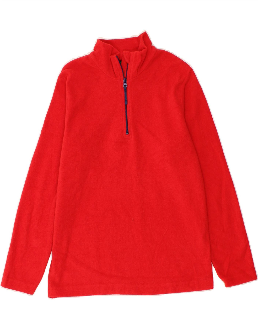 MOUNTAIN WAREHOUSE Boys Zip Neck Fleece Jumper 11-12 Years Red Polyester Vintage Mountain Warehouse and Second-Hand Mountain Warehouse from Messina Hembry 