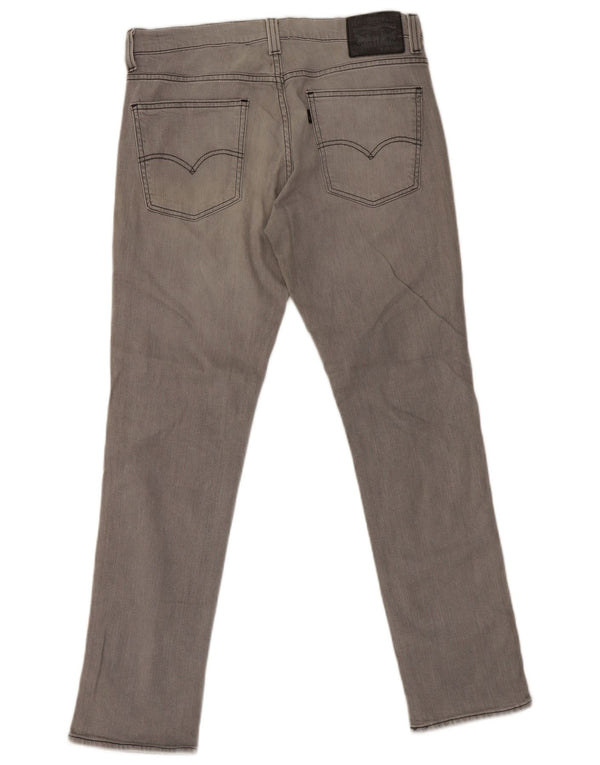 Levi's Mens 511 Tapered Slim Jeans W34 L32 Grey Cotton