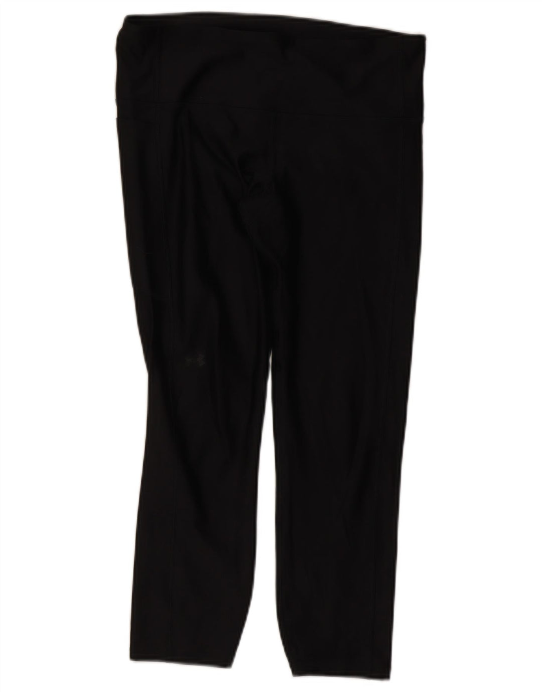 Under Armour Dame Capri Leggings UK 14 Large Black Polyester