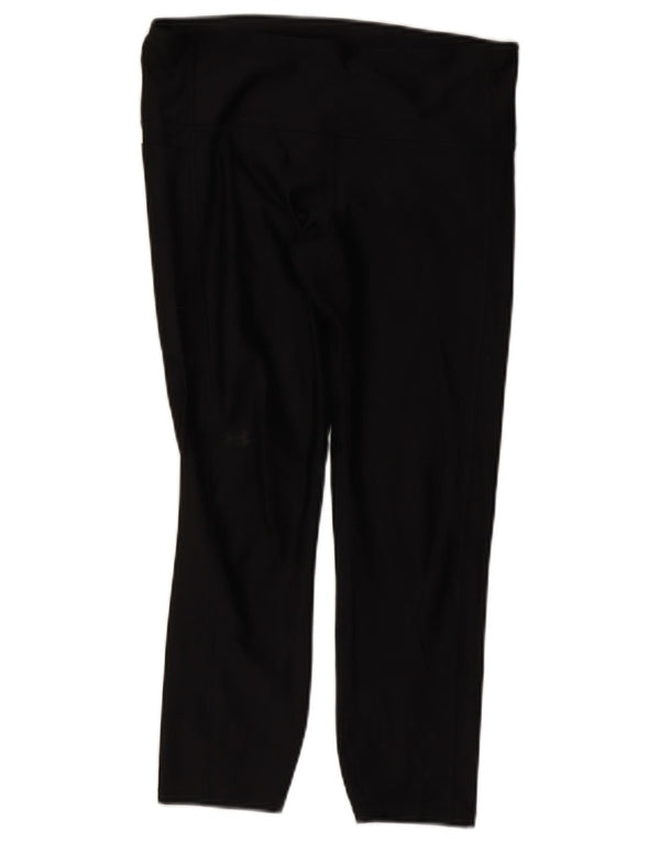 Under Armour Damen Capri-Leggings UK 14 Large Schwarz Polyester