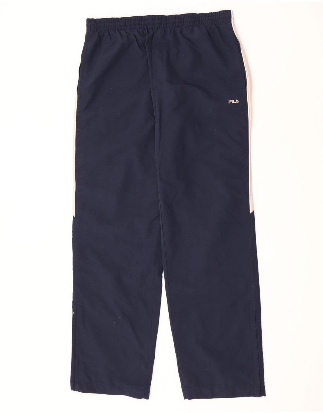 Fila Mens Graphic Tracksuit Trousers Large Navy Blue Colourblock Polyester