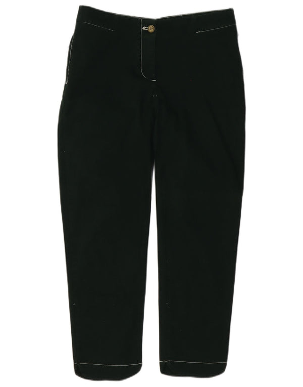 Pantaloni casual dritti da donna Armani W29 L27 cotone verde