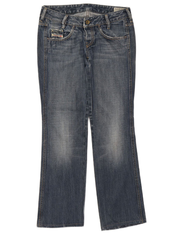 Diesel Damen Ryoth Bootcut Jeans W28 L30 Blaue Baumwolle