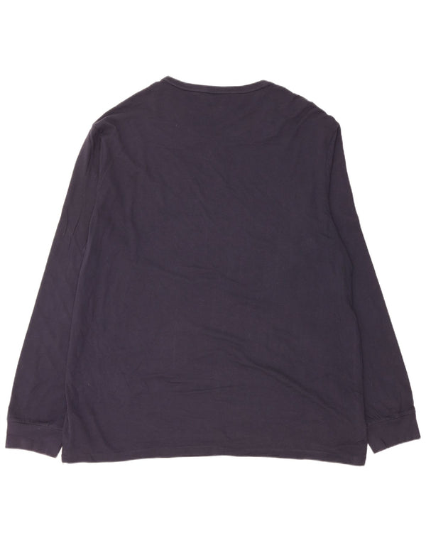 Polo Ralph Lauren Ανδρικό τοπ μακρυμάνικο XL Navy Blue Cotton