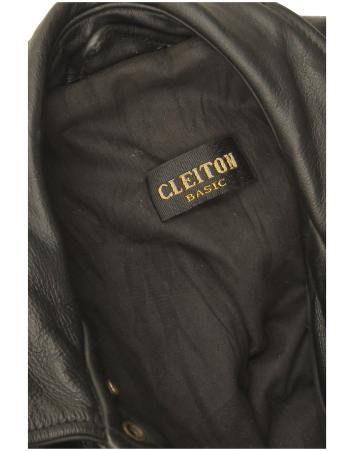 Vintage Mens Leather Jacket UK 42 XL Black