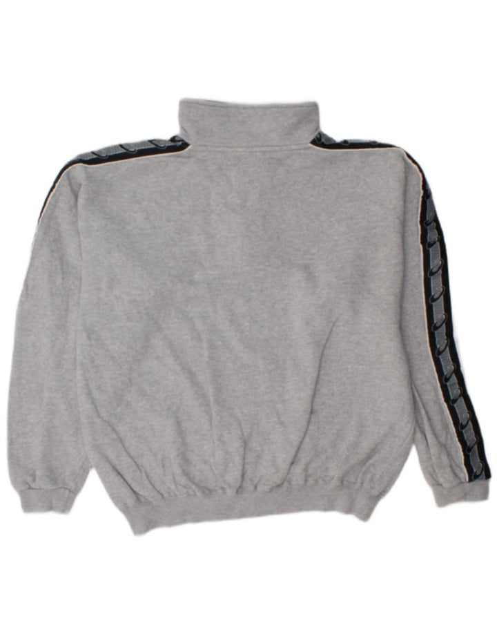 Asics Mens Loose Fit Graphic Sweatshirt Jumper Medium Grey Colourblock
