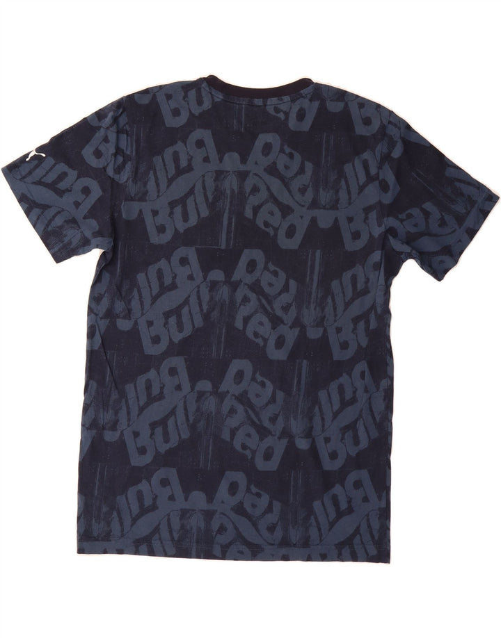 PUMA Mens Graphic T-Shirt Top Medium Navy Blue Cotton Vintage Puma and Second-Hand Puma from Messina Hembry 