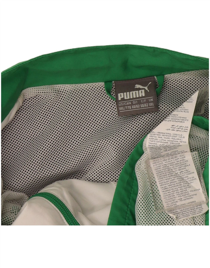 Puma Mens Tracksuit Top Jacket 2XL Navy Blue Colourblock Polyester