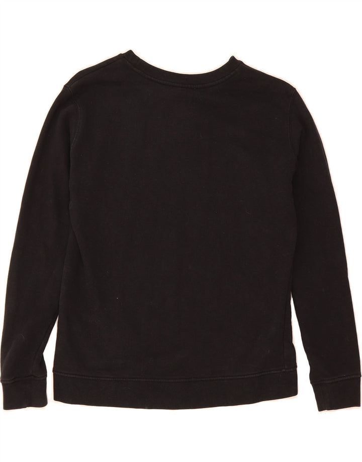 LEE Womens Graphic Sweatshirt Jumper UK 14 Medium Black Cotton Vintage Lee and Second-Hand Lee from Messina Hembry 