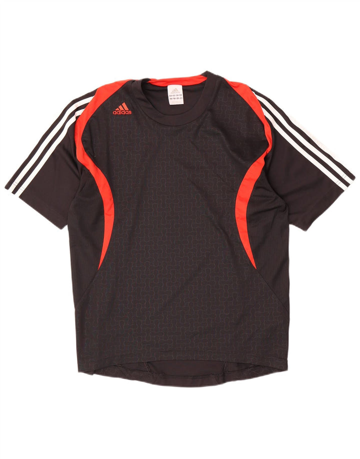Adidas Herre T-Shirt Top Lille Sort Colourblock Polyester