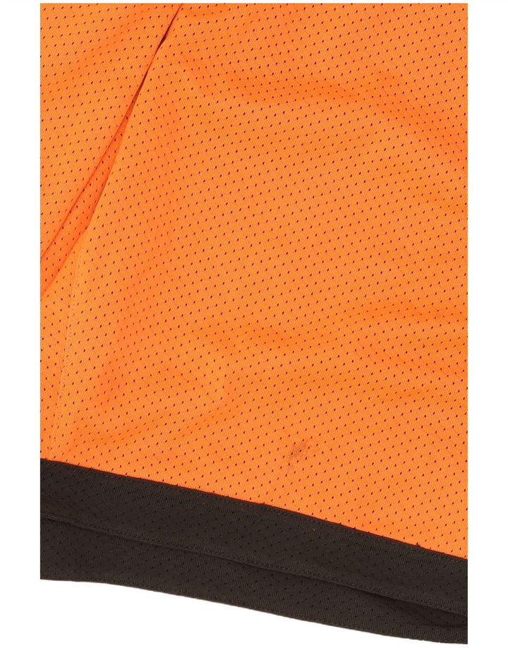 Reebok Herre grafiske sportsshorts Medium Orange Colourblock Polyester
