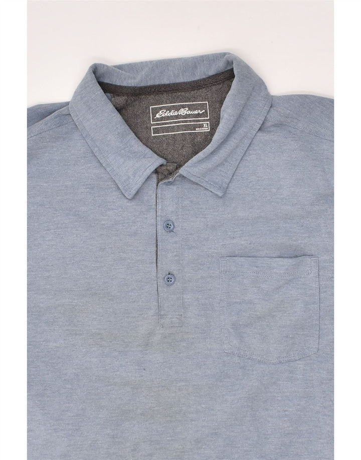 EDDIE BAUER Mens Polo Shirt XL Blue Cotton | Vintage Eddie Bauer | Thrift | Second-Hand Eddie Bauer | Used Clothing | Messina Hembry 