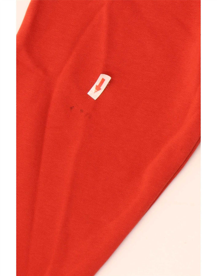 Zara Mens Zip Hoodie Sweater Small Red Cotton