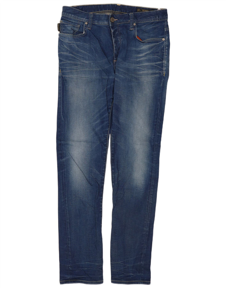 JACK & JONES Mens Slim Jeans W32 L32 Blue Cotton