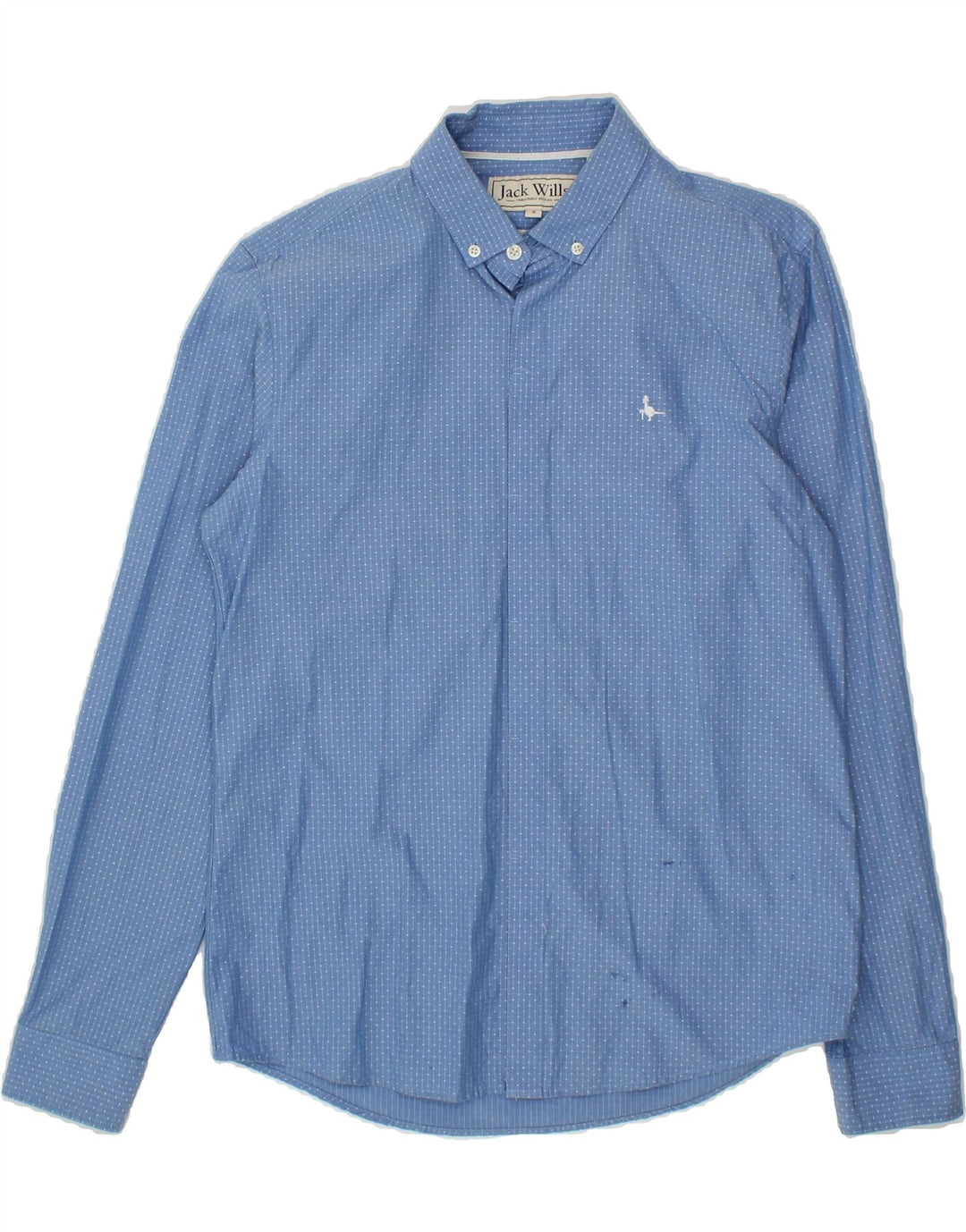 JACK WILLS Mens Shirt Small Blue Pinstripe Cotton Vintage Jack Wills and Second-Hand Jack Wills from Messina Hembry 