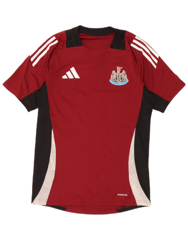 Adidas Mens Newcastle United Graphic T-Shirt Top Small Maroon Colourblock