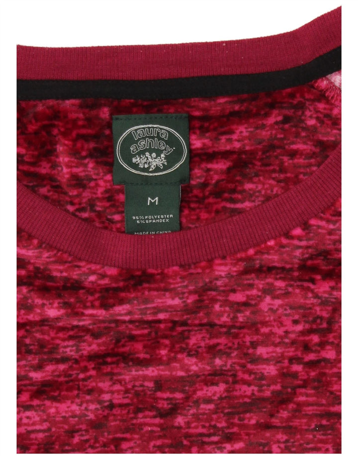 Laura Ashley Womens Top Long Sleeve UK 14 Medium Pink Polyester