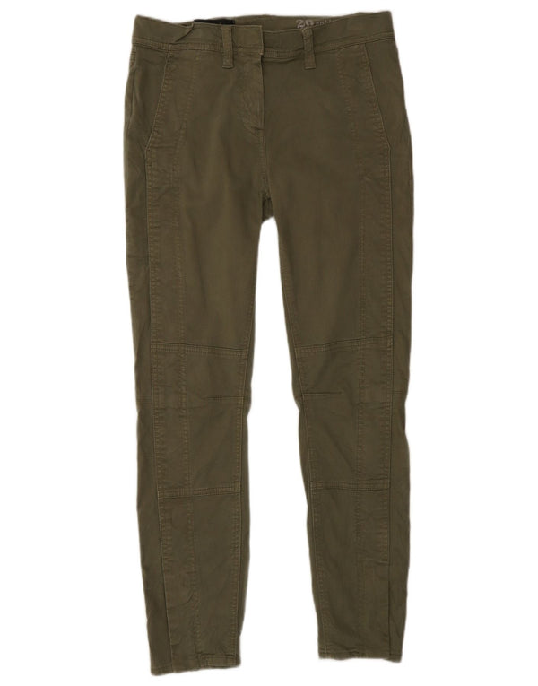 J. Crew Womens Skinny Chino Trousers W26 L26 Green Cotton