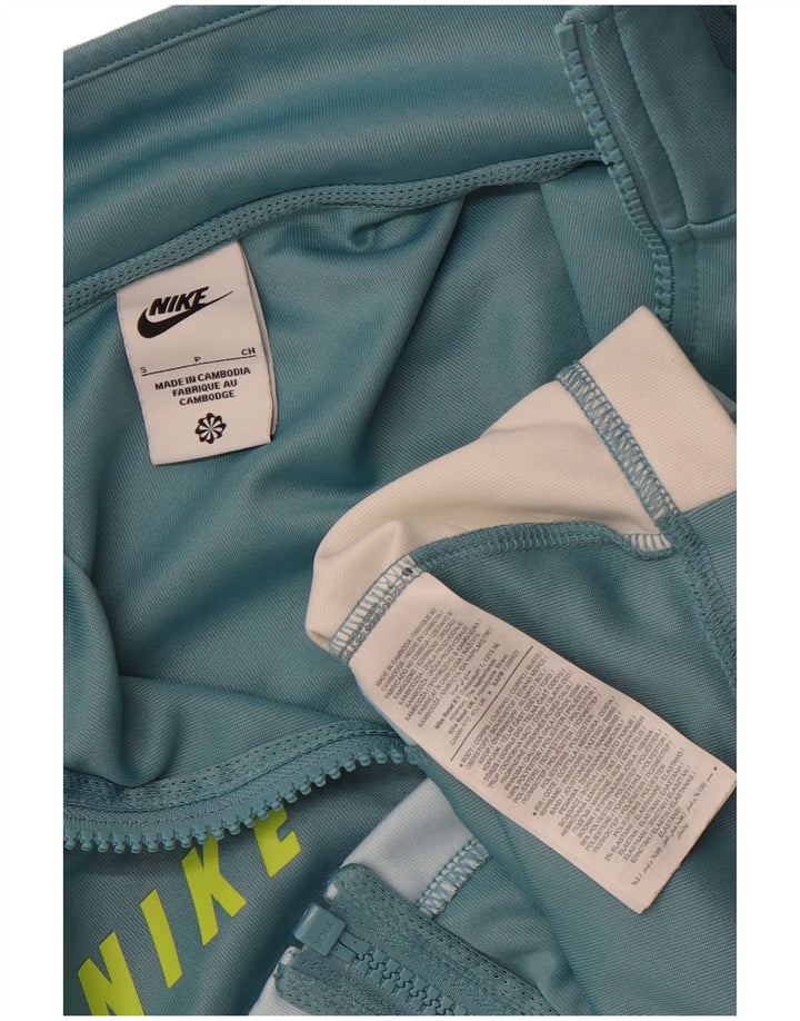 Nike Womens Oversized Graphic Tracksuit Top Jacket UK 10 Small Blue