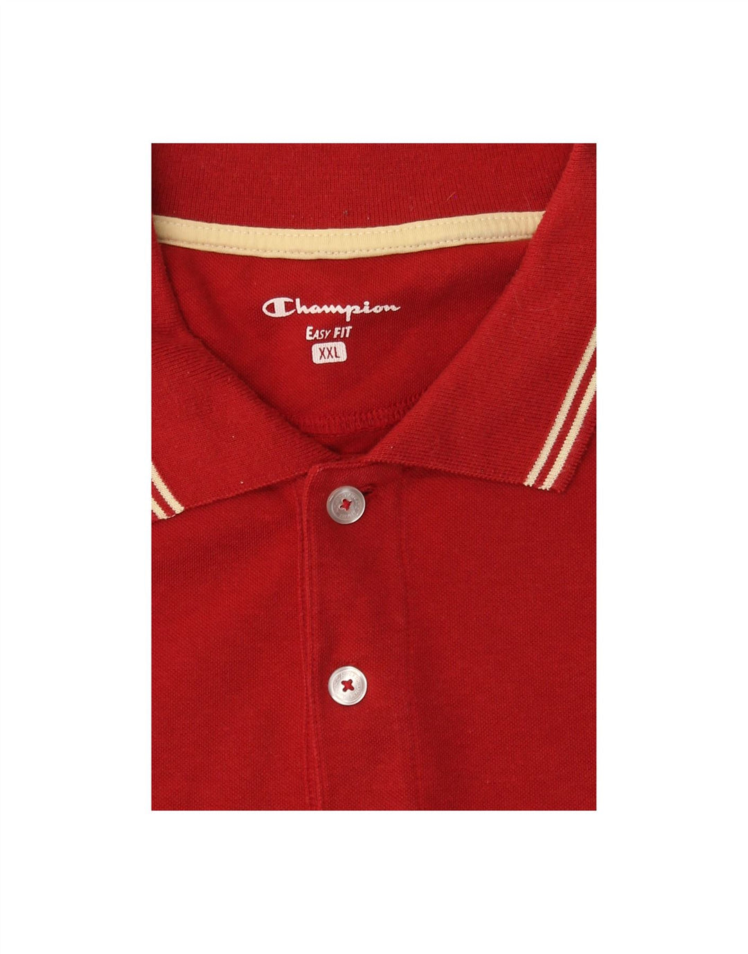 CHAMPION Mens Easy Fit Polo Shirt 2XL Red Vintage Champion and Second-Hand Champion from Messina Hembry 