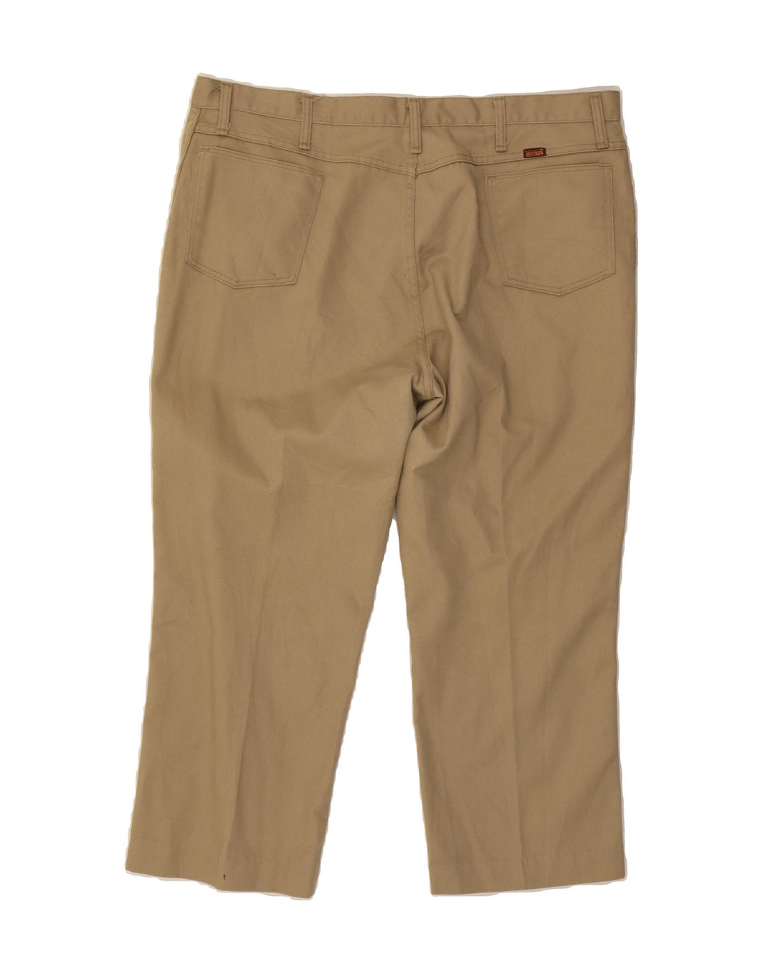 RUSTLER Mens Straight Cropped Trousers W42 L25 Beige Vintage Rustler and Second-Hand Rustler from Messina Hembry 