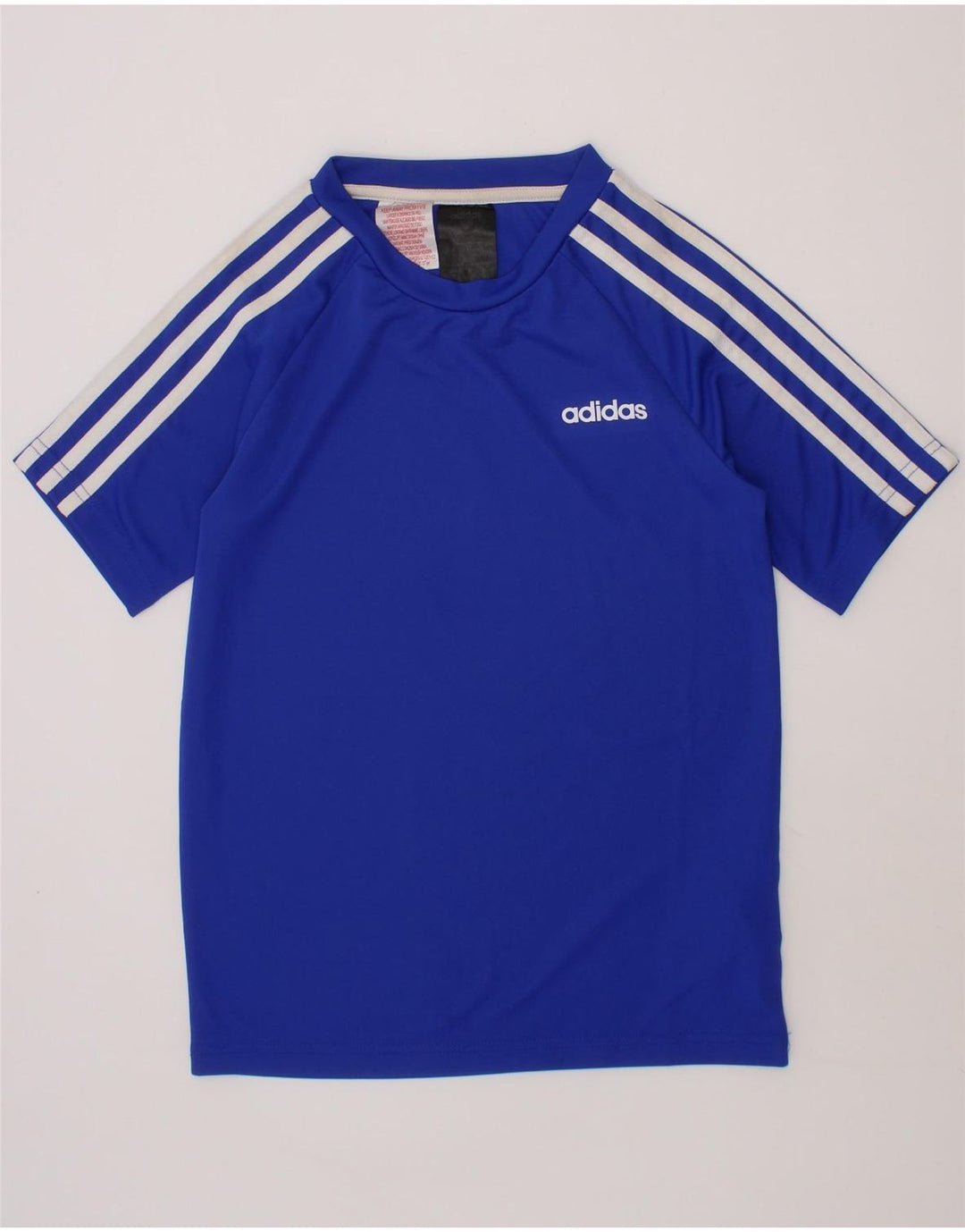 ADIDAS Boys Climalite T-Shirt Top 9-10 Years Blue Polyester Vintage Adidas and Second-Hand Adidas from Messina Hembry 