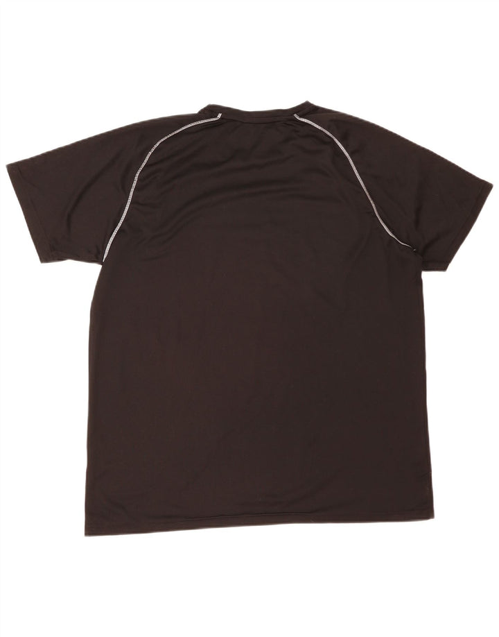 Mountain Warehouse Herre IsoCool T-Shirt Top Stor Sort Polyester
