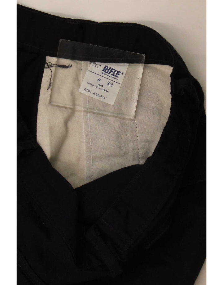 Rifle Womens Cargo Shorts W33 Large Navy Blue Cotton