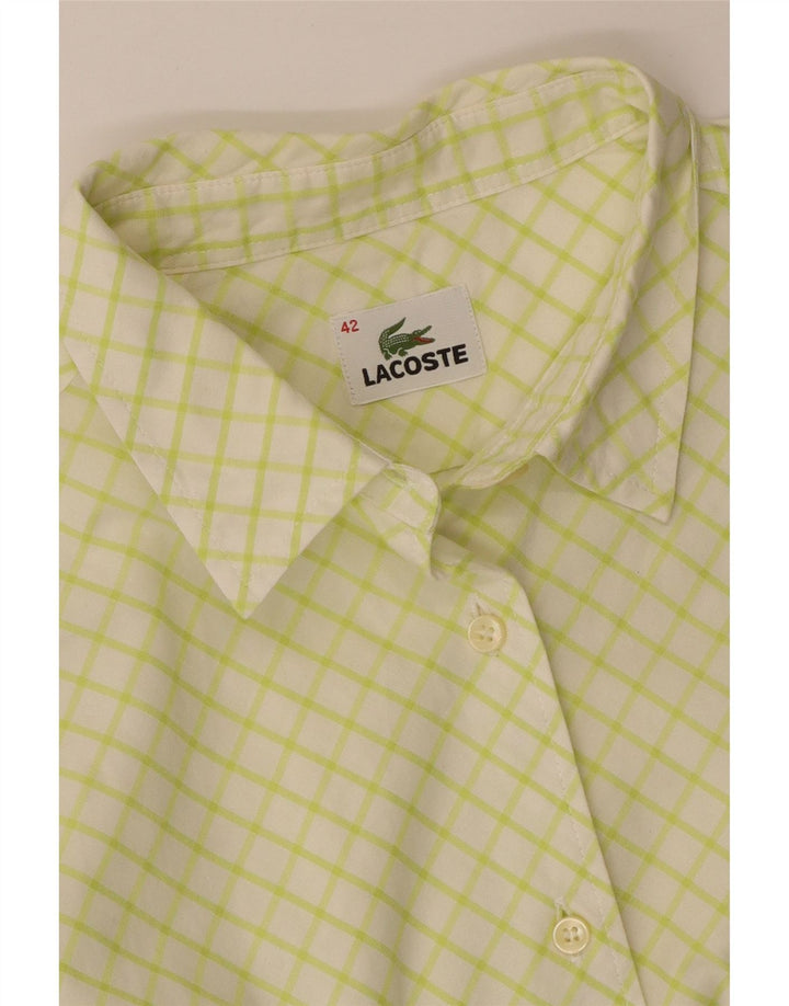 Camicia da donna Lacoste taglia 42 grande quadri verdi